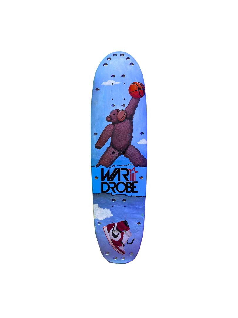 Bear Jordan Skateboard Art by Paul Athol Lewis