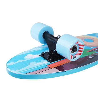 Electric Blue Cruiser - Complete Skateboard