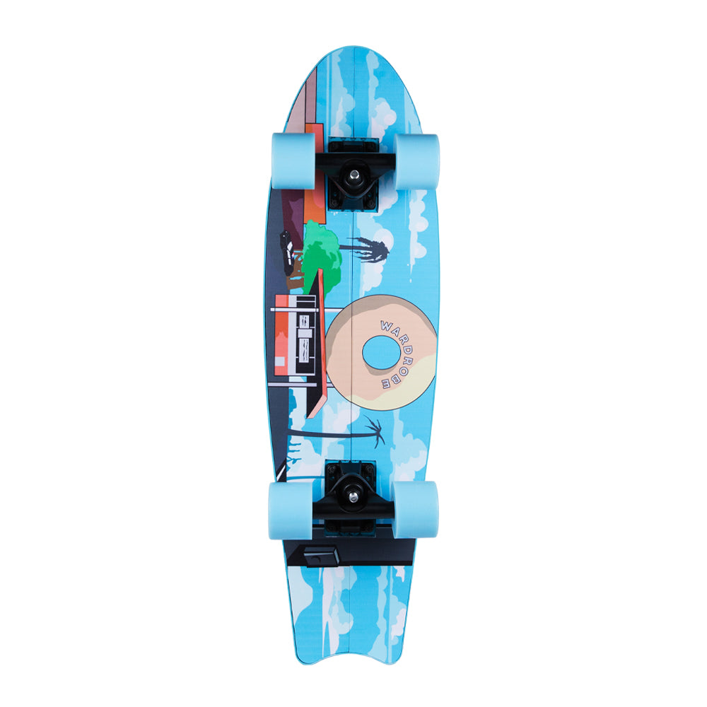 Electric Blue Cruiser - Complete Skateboard