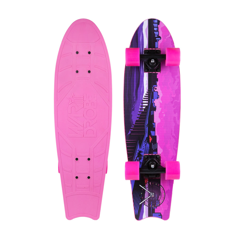 Neon Pink Complete Skateboard